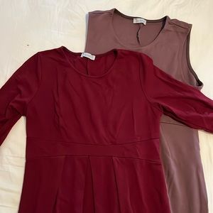 Two maternity dresses size extra large brand, La Clef